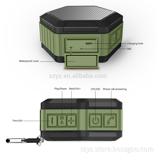 Portable Wireless Stereo Super Bass Bluetooth Speaker for iPhone Samsung